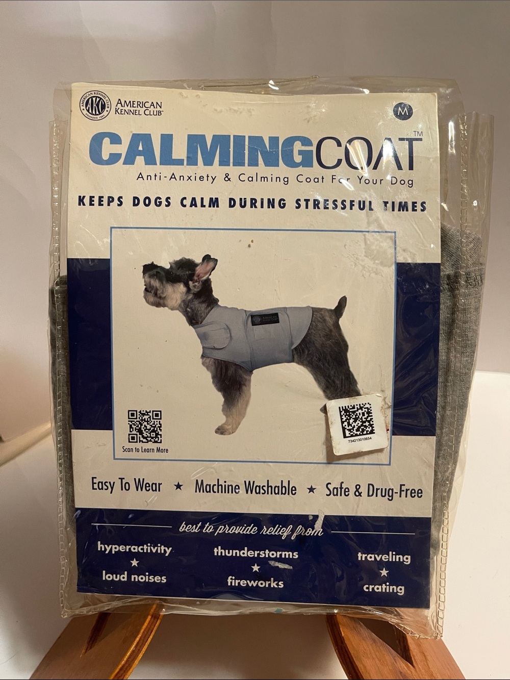 Calming Coat Anti-Anxiety Dog Vest by - Gray (M)